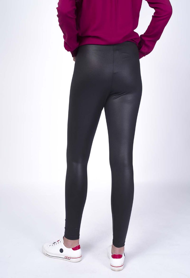 Legging enduit noir